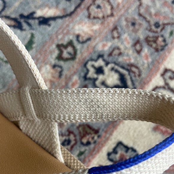 Rothys Sandals Lightweight Wedge Salt Cream Platform Open Toe Strappy Shoes 8.5 - Picture 10 of 15